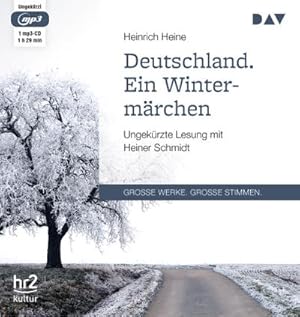 Bild des Verkufers fr Deutschland. Ein Wintermrchen : Ungekrzte Lesung mit Heiner Schmidt (1 mp3-CD) zum Verkauf von AHA-BUCH GmbH