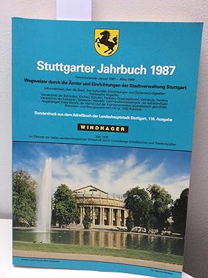Stuttgarter Jahrbuch 1987. Terminkalender Januar 1987 - März 1988 Wegweiser durch die Ämter udn E...