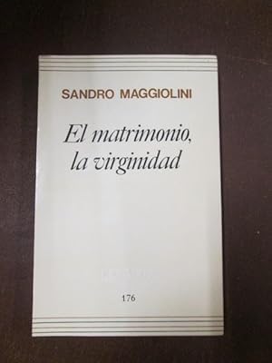 Bild des Verkufers fr EL MATRIMONIO, LA VIRGINIDAD zum Verkauf von LIBRERIA AZACAN