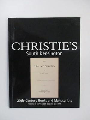 20TH-CENTURY BOOKS AND MANUSCRIPTS - FRIDAY 16 NOVEMBER 2001