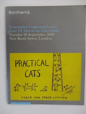 PRESENTATION COPIES AND LETTERS FROM T.S. ELIOT TO THE FABER FAMILY - TUESDAY 20 SEPTEMBER 2005