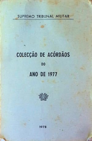 COLECÇÃO DE ACÓRDÃOS DO ANO DE 1977.