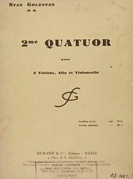 Immagine del venditore per 2me Quatuor pour 2 Violons, Alto et Violoncelle (2nd String Quartet), Miniature Score venduto da Austin Sherlaw-Johnson, Secondhand Music