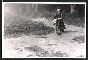 Fotografie Motorrad-Rennen Odenwaldfahrt, Rennfahrer auf Krad Startnummer 429