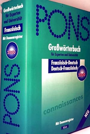Pons Großwörterbuch für Experten und Universität - Französisch-Deutsch/Deutsch-Französisch