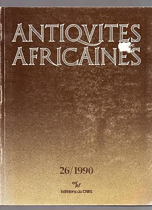 Antiquités Africaines Tome 26 1990