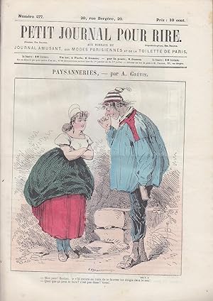 Seller image for PETIT JOURNAL POUR RIRE 477 1860 GREVIN Luc Damourette MARCELIN Baric GRIPP for sale by CARIOU1