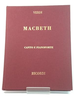 Macbeth: Canto e Pianoforte