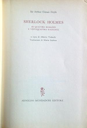 Immagine del venditore per Sherlock Holmes in quattro romanzi e ventiquattro racconti venduto da Librodifaccia