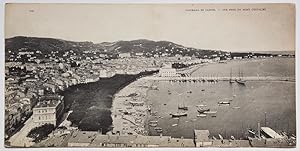 Carte postale originale Panorama : CANNES vue prise du Mont Chevalier, vers 1900.