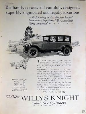 Bild des Verkufers fr Antigua Publicidad Hoja Revista - Advertising Old Sheet Magazine : WILLYS KNIGHT zum Verkauf von LIBRERA MAESTRO GOZALBO