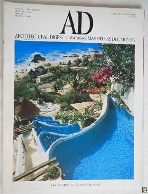 AD. Architectural Digest. Las Casas mas Bellas del Mundo. Revista Internacional de Decoración, Di...