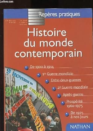 Bild des Verkufers fr Histoire du monde contemporain zum Verkauf von Le-Livre