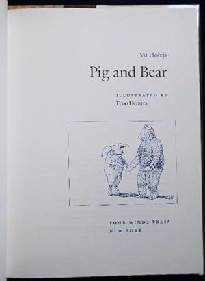 Imagen del vendedor de Pig and Bear a la venta por Certain Books, ABAA