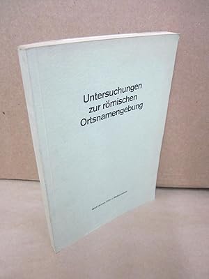 Immagine del venditore per Unterschugen zur romischen Ortsnamengebung venduto da Atlantic Bookshop