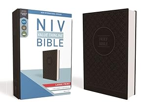 Bild des Verkufers fr Holy Bible : New International Version, Value Thinline, Imitation Leather, Charcoal/Black zum Verkauf von GreatBookPrices