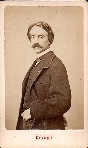 Jean-Léon Gérôme (1824-1904) - Bildhauer sculptor sculpteur Kunstler artist Portrait CDV Foto Pho...