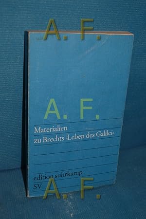 Bild des Verkufers fr Materialien zu Bertolt Brecht: "Leben des Galilei". Zusammengestellt und redigiert von Werner Hecht. zum Verkauf von Antiquarische Fundgrube e.U.