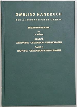 Handbuch der Anorganischen Chemie. (Gmelin Handbook of Inorganic and Organometallic Chemistry). 8...