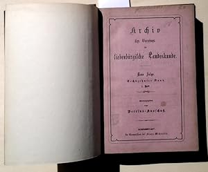 Archiv des Vereins für Siebenbürgische Landeskunde. - Neue Folge, 16. Bd. / 1880-81.