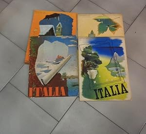 ITALIA, rivista turistica mensile delle FERROVIE DELLO STATO - 1938 - CINQUE FASCICOLI DI TUTTA P...