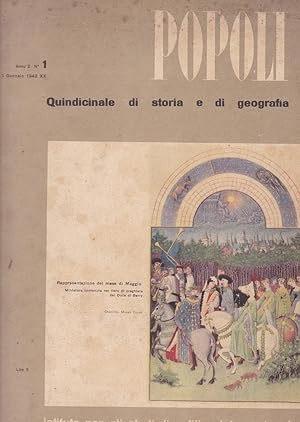 POPOLI, quindicinale di storia, 1942 numero 01 del 1 gennaio 1942, Milano, Istituto Studi di poli...