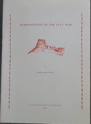 Bild des Verkufers fr Reminiscences of the Zulu War zum Verkauf von Chapter 1