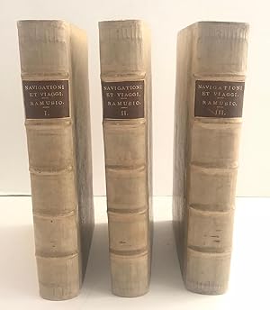 Bild des Verkufers fr Delle navigationi et viaggi Volume primo. (with) Delle navigationi et viaggio Volume secondo. (with) Delle navigationi et viaggi Volume terzo. zum Verkauf von Sokol Books Ltd. ABA ILAB