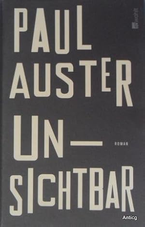 Bild des Verkufers fr Unsichtbar. Roman. Aus dem Amerikanischen von Werner Schmitz. zum Verkauf von Antiquariat Gntheroth