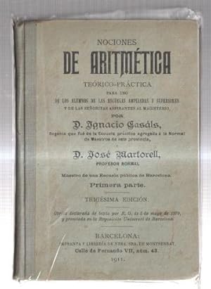 Immagine del venditore per Nociones de aritmetica.Teorico-Practica venduto da El Boletin