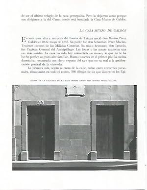 Imagen del vendedor de LAMINA 10237: Casa natal de Benito Perez Galdos a la venta por EL BOLETIN