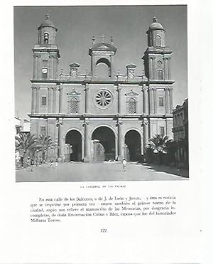 Bild des Verkufers fr LAMINA 10249: Catedral de Las Palmas zum Verkauf von EL BOLETIN
