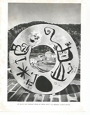 Seller image for LAMINA 10518: Obra de Joan Miro y Ll. Artigas en Gallifa for sale by EL BOLETIN