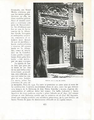 Imagen del vendedor de LAMINA 10880: Casa de Castril en Granada a la venta por EL BOLETIN