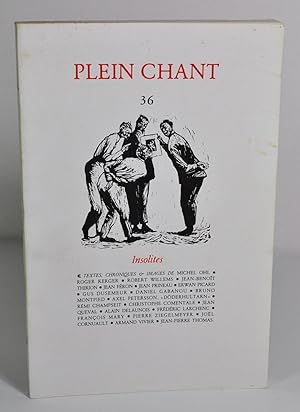 Bild des Verkufers fr (Revue) Plein chant n36 "Insolites" zum Verkauf von Librairie L'Autre sommeil