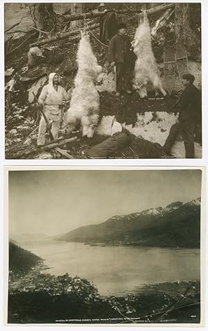 [TWO LARGE, ATTRACTIVE ALASKAN IMAGES BY EARLY 20th-CENTURY PHOTOGRAPHERS CASE & DRAPER]