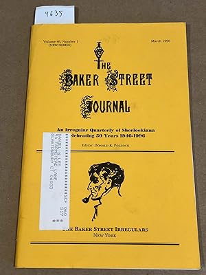 Imagen del vendedor de The Baker Street Journal new series Vol. 46 no. 1 only 1996 a la venta por Carydale Books