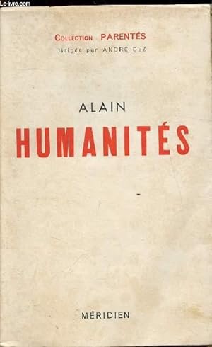 Image du vendeur pour Humanits mis en vente par Le-Livre