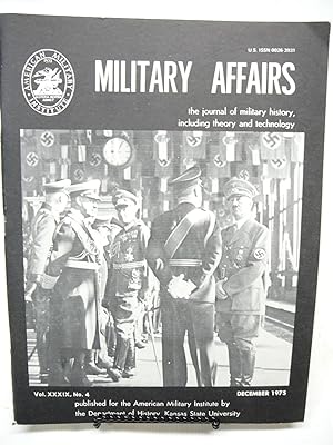 Bild des Verkufers fr Military Affairs December, 1975 Volume XXXIX, No. 4 zum Verkauf von Prestonshire Books, IOBA