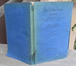 Imagen del vendedor de FORERUNNERS TO EVEREST THE STORY OF THE TWO SWISS EXPEDITIONS OF 1952 -- ADVANCE PROOF COPY of First UK Edition a la venta por JP MOUNTAIN BOOKS