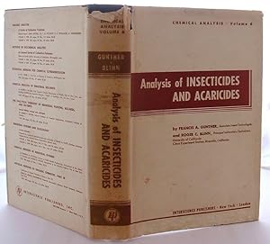 Analysis of Insecticides and Acaricides, a Treatise on Sampling, Isolation, and Determination Inc...