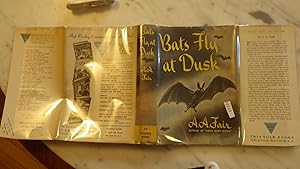 Imagen del vendedor de BATS FLY AT DUSK, A Donald Lam/Bertha Cool mystery, Same spooky cover DUSTJACKEWT art SAME as the Morrow first edition, This classic mystery a la venta por Bluff Park Rare Books