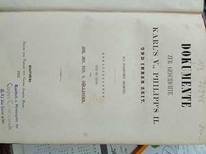 Imagen del vendedor de Beitrge zur Politischen, Kirchlichen und Cultur- Geschichte der sechs letzten Jahrhunderte. I. Band Dokumente zur Geschichte Karl's V., Philipps II. und ihrer Zeit. Aus spanischen Archiven; II. Band Materialien zur Geschichte des Fnfzehnten und Sechszehnten Jahrhunderts; III.Band Beitrge zur Politischen, Kirchlichen und Cultur- Geschichte der sechs letzten Jahrhunderte. a la venta por Antiquariat Thomas Nonnenmacher