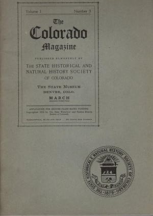 The Colorado Magazine, Vol. I, No. 3, March 1924