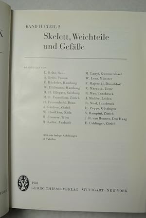 Bild des Verkufers fr Lehrbuch der Rntgendiagnostik, Bd. 2, Teil 2. Skelett, Weichteile und Gefe. zum Verkauf von Antiquariat Bookfarm