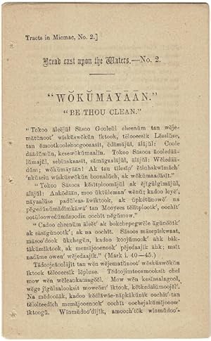 Waeokaeumayaan = Be thou clean. [i.e. Bread cast upon the waters, no. 2.]