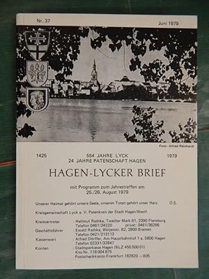 Hagen-Lycker Brief Nr. 37 Juni 1979.