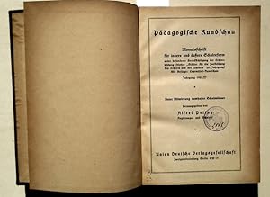 Pädagogische Rundschau - 3. Jg. / 1926-27. - (gebund. Jahrgang) - Monatsschrift für innere und äu...