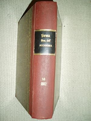 Memorie dell'Accademia d'agricoltura, arti e commercio di Verona : Vol. LIX [1882]