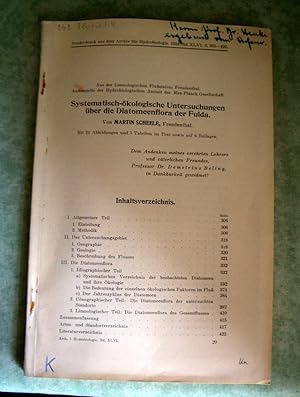 Seller image for Systematisch-kologische Untersuchungen ber die Diatomeenflora der Fulda. for sale by Antiquariat  Lwenstein